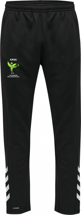 Hummel - Krsk Training Pants W. Zip Adults - Czarny & biały