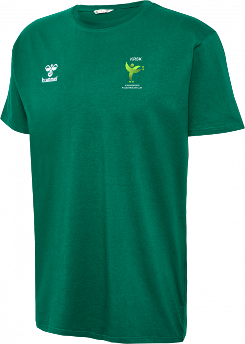 Hummel - Krsk Cotton T-Shirt Men - Evergreen